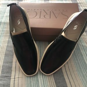 Brand new soft leather slide in sneakers